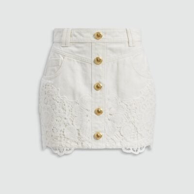 Aje Sardinia Denim Mini Skirt - Image 2