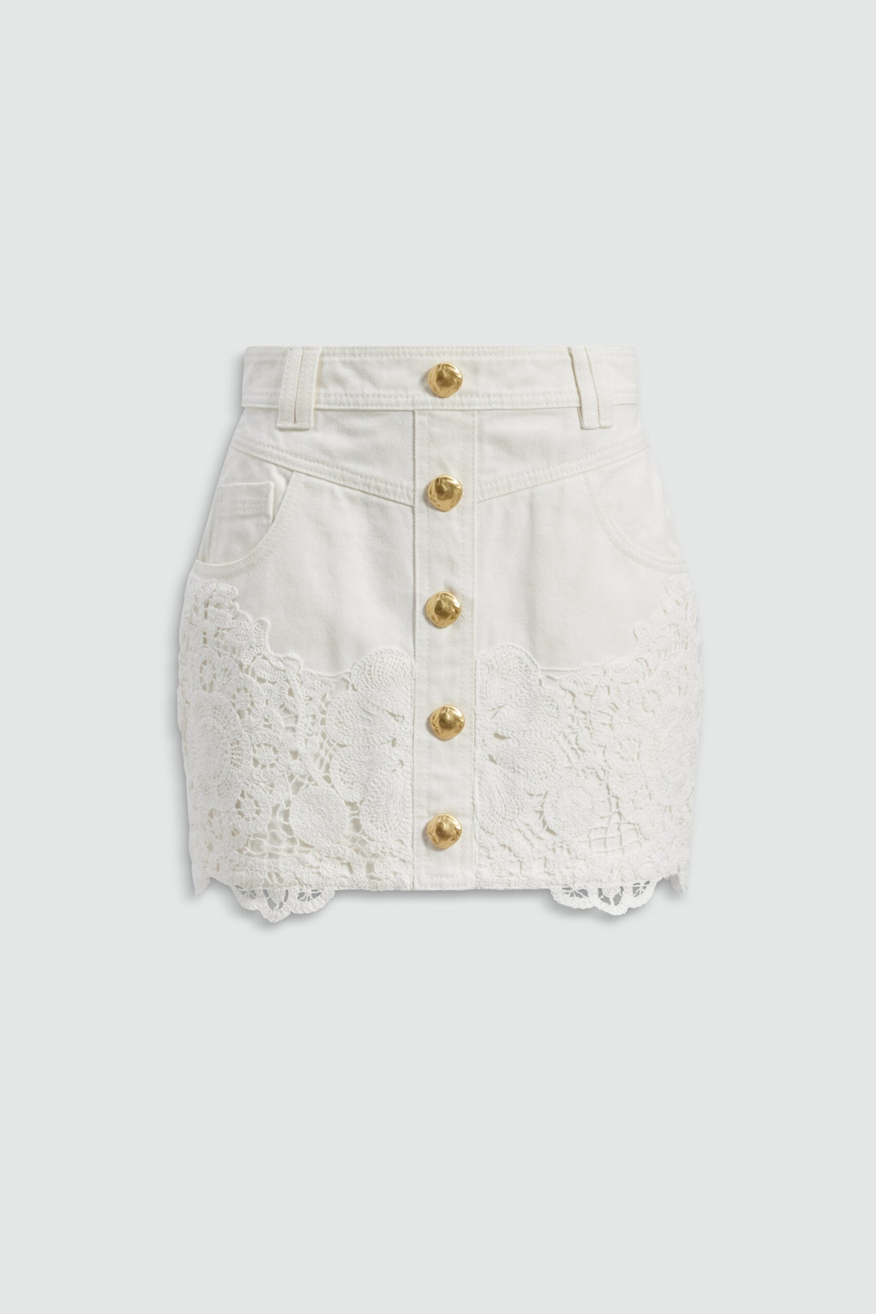 Aje Sardinia Denim Mini Skirt - Image 2