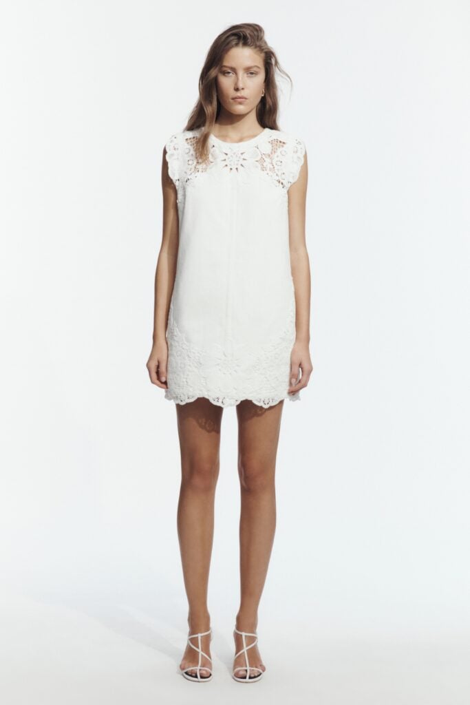 Aje Sardinia Denim Mini Dress - Image 1