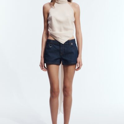 Aje Remie Denim Shorts - Image 1