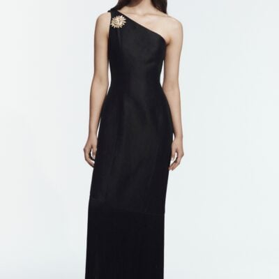 Aje Nerra Fringe Midi Dress - Image 1