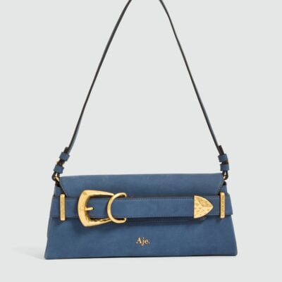 Aje Maxine Nubuck Clutch - Image 1