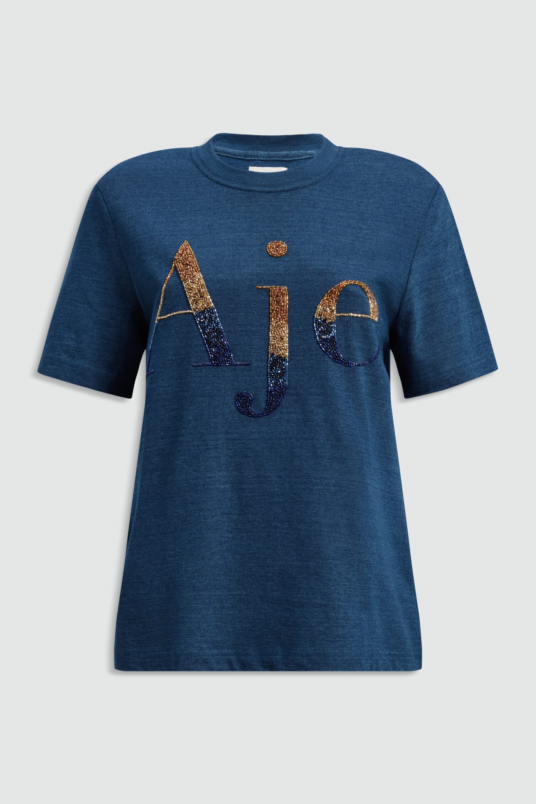 MNAJE041026180236082_2 Aje Lagoona Embellished Logo Tee - Image 2