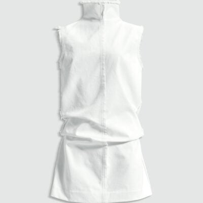 Aje Kirra Denim Mini Dress - Image 2