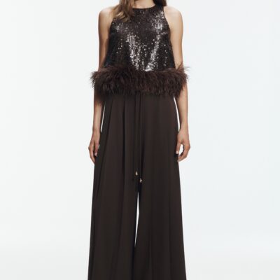 Aje Elysian Sequin Top - Image 1
