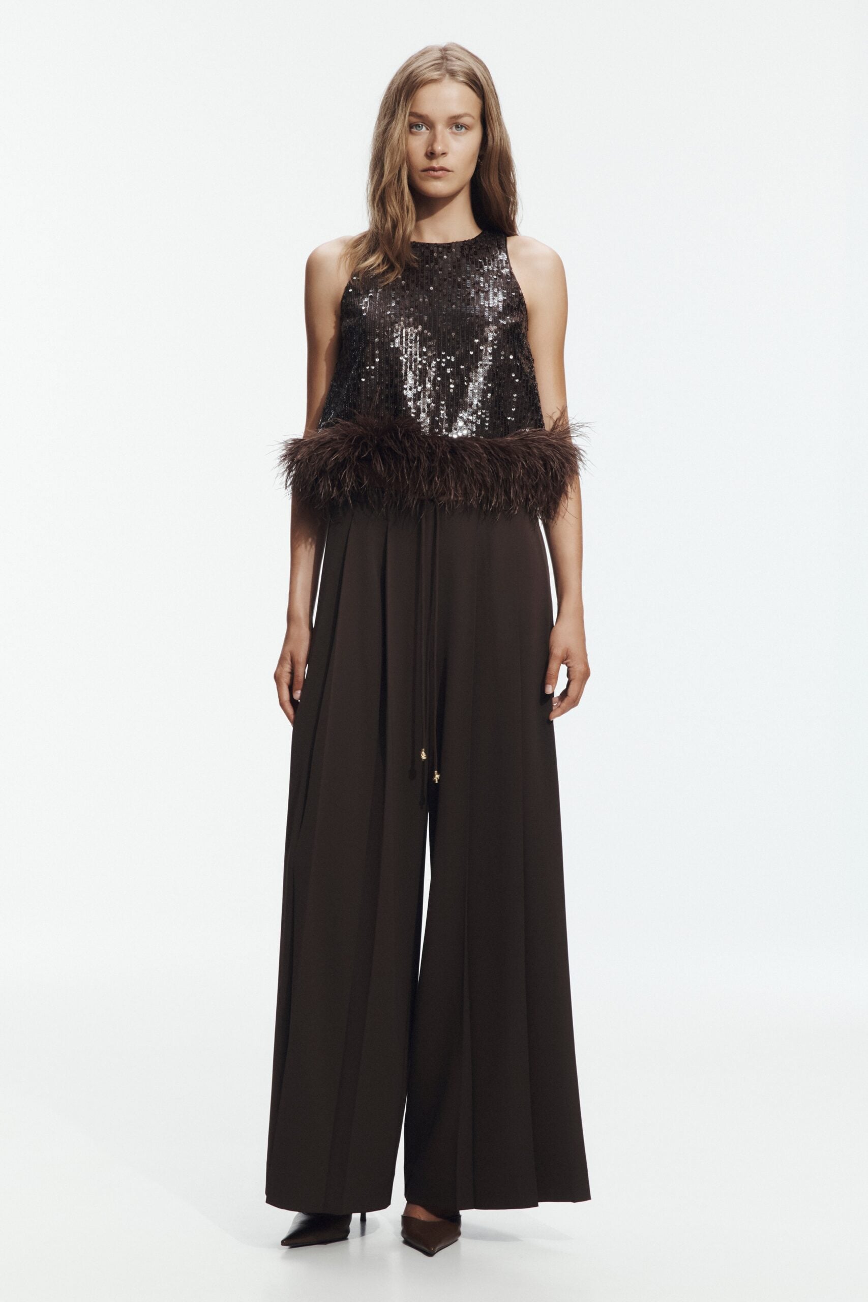 Aje Elysian Sequin Top - Image 1