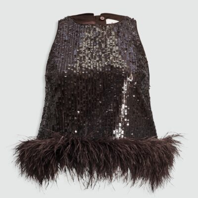 Aje Elysian Sequin Top - Image 2