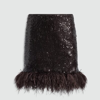Aje Elysian Sequin Mini Skirt - Image 2
