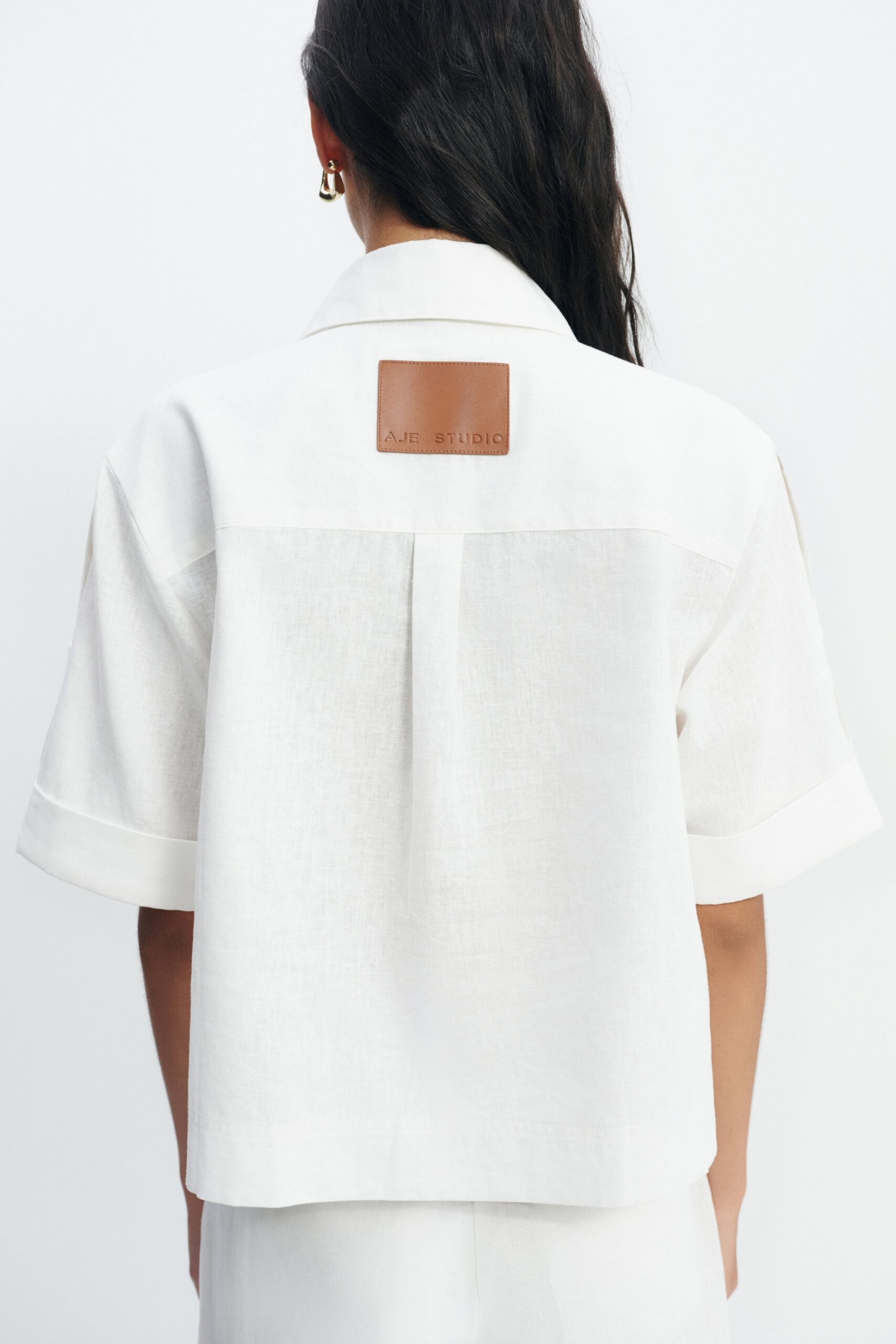 MNAJE041026180236120_3 Aje Corine Relaxed Shirt - Image 3