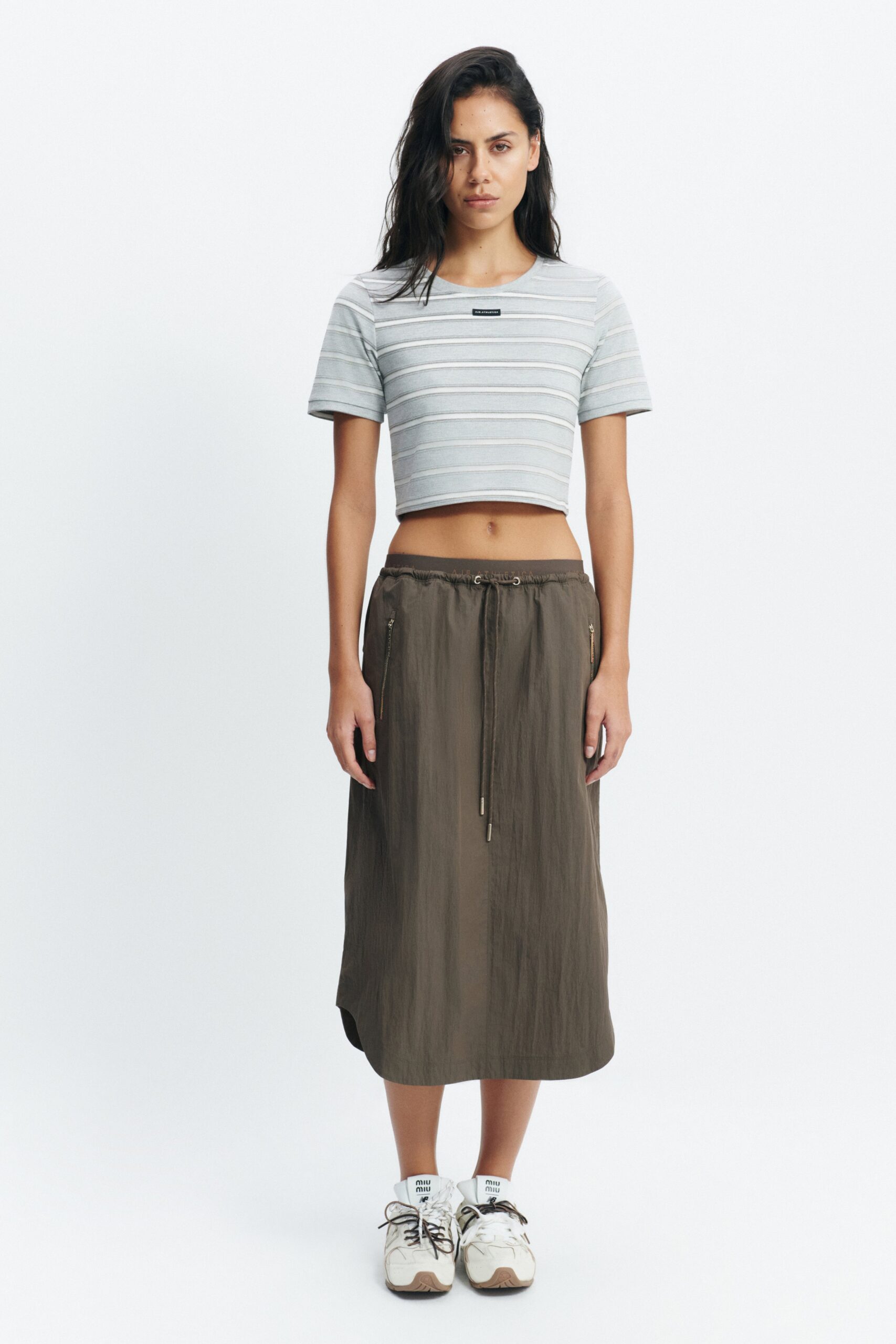 MNAJE041026180236140_3 Aje AA Stripe Baby Tee - Image 3