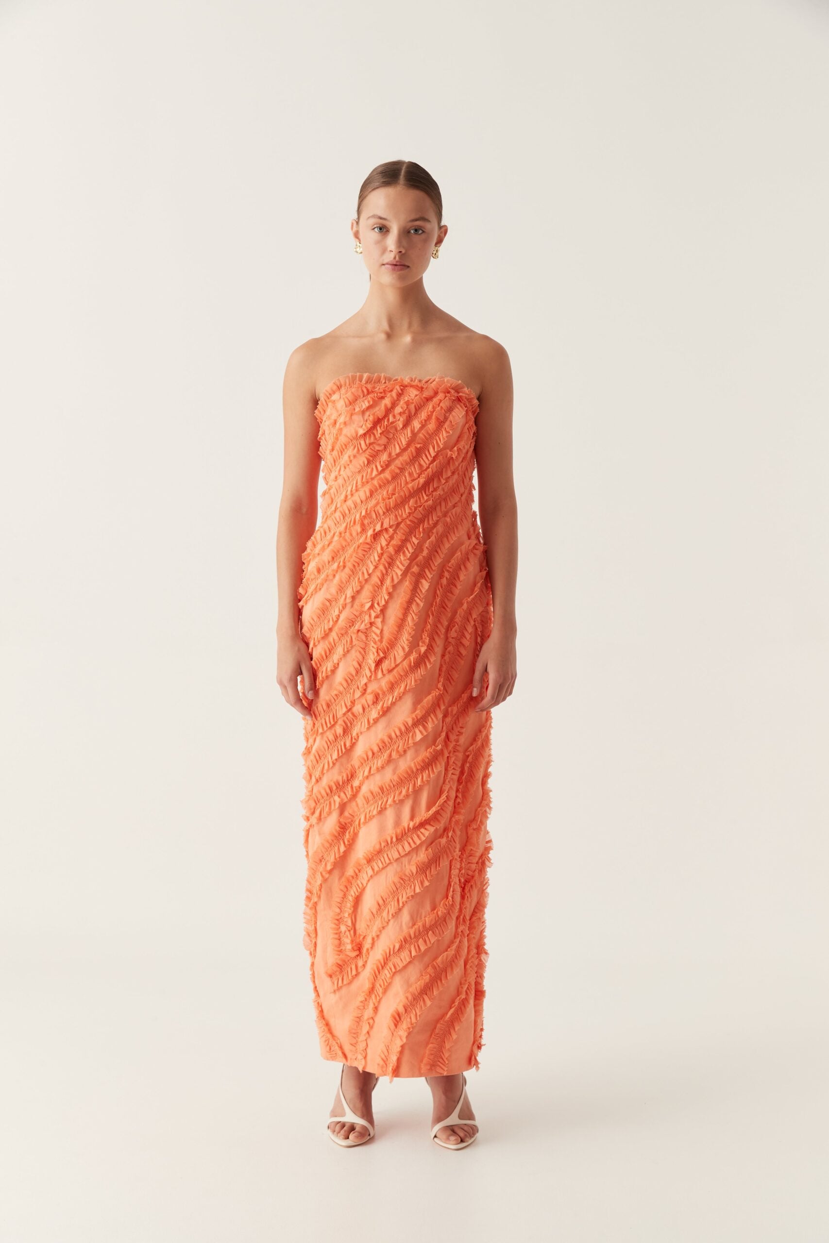 MNAJE041026180236144_3 Aje Terrene Frill Maxi Dress - Image 3