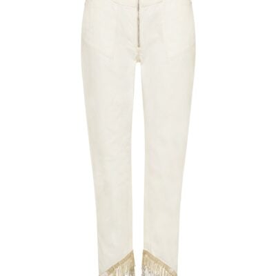Aje Sheen Fringe Denim Jeans - Image 2