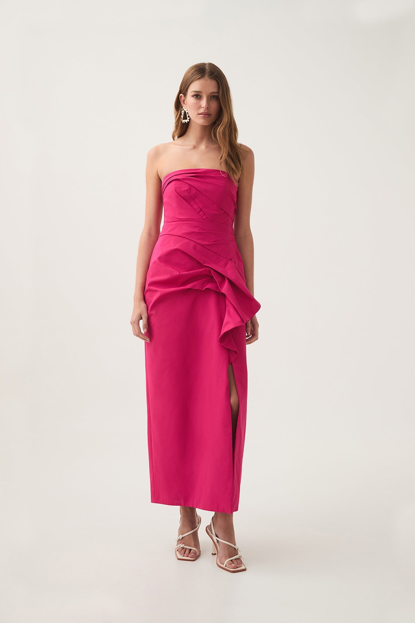 Aje Roma Draped Midi Dress - Image 3