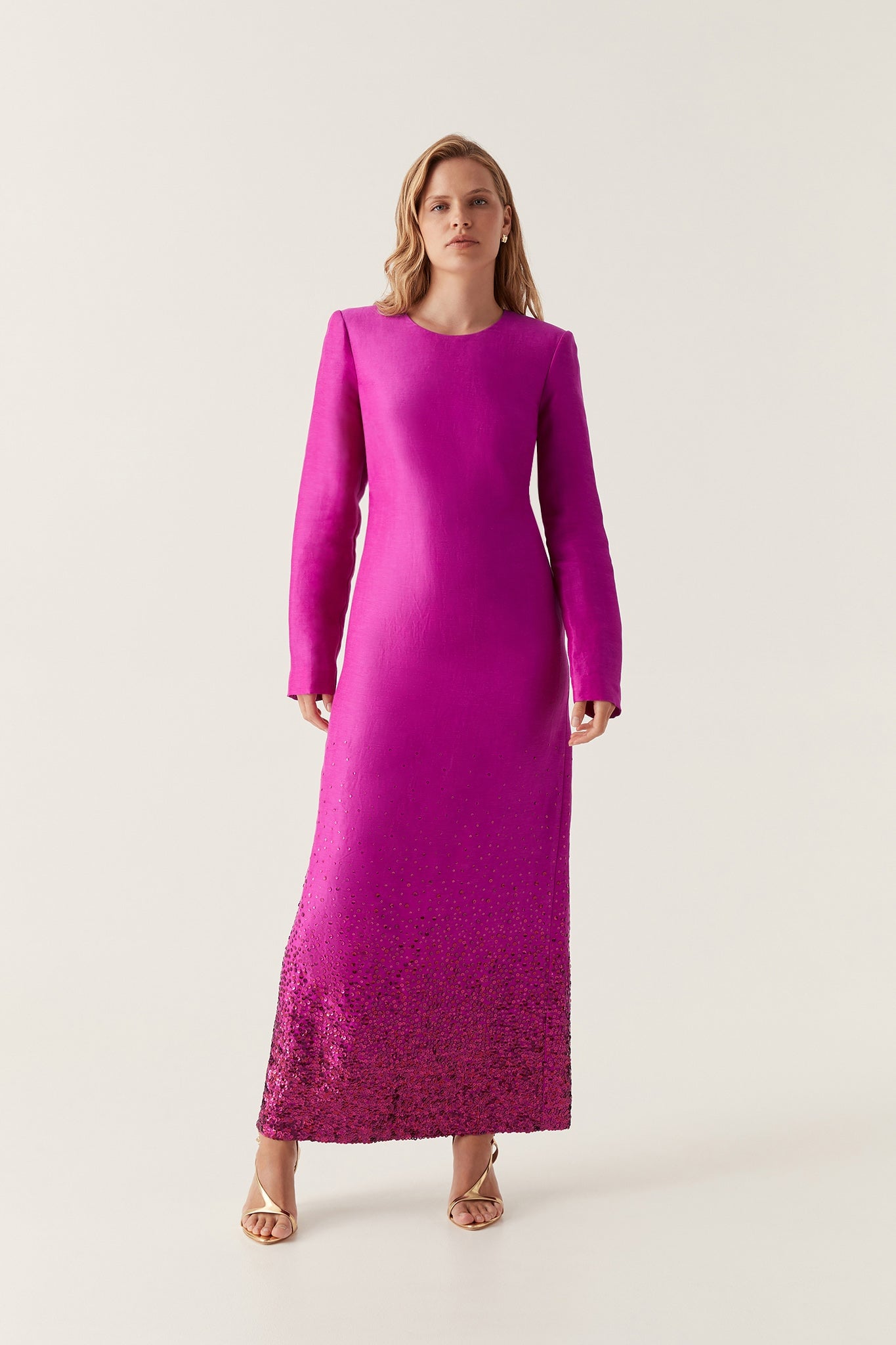 Aje Reflection Sequin Maxi Dress - Image 1