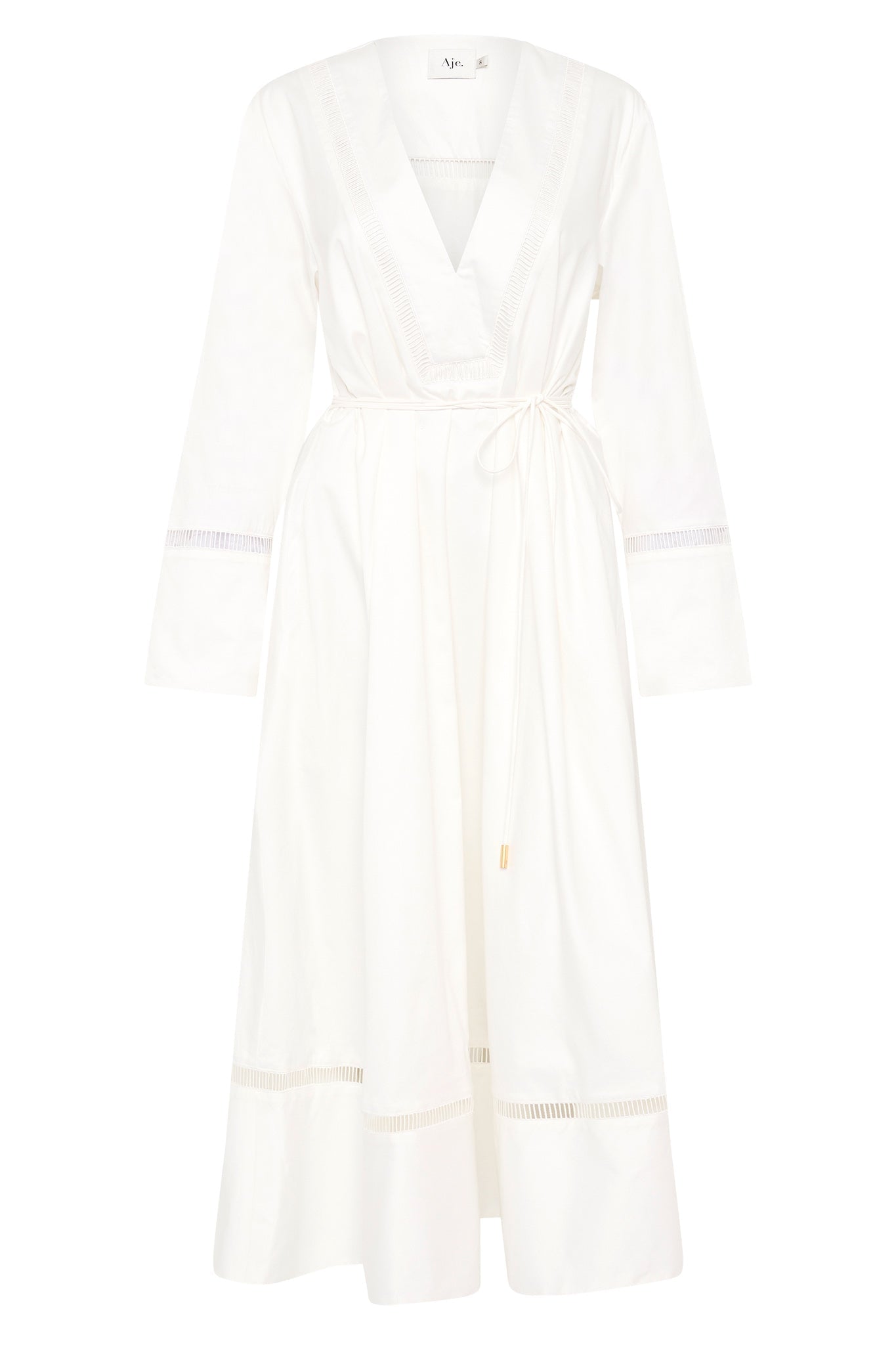MNAJE041026180236152_2 Aje Reborn Ladder Trim Midi Dress - Image 2