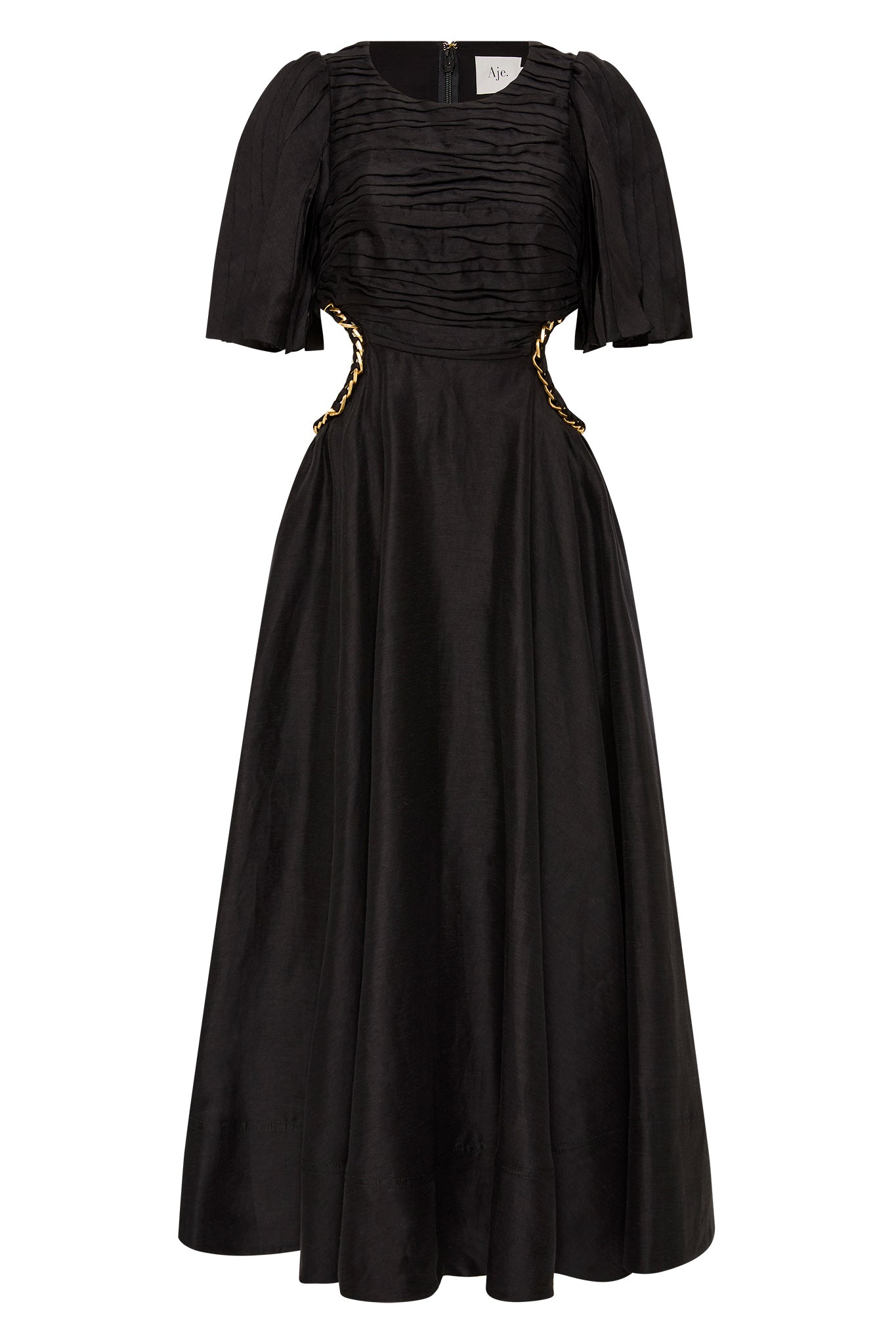 MNAJE041026180236154_2 Aje Monica Chainlink Midi Dress - Image 2