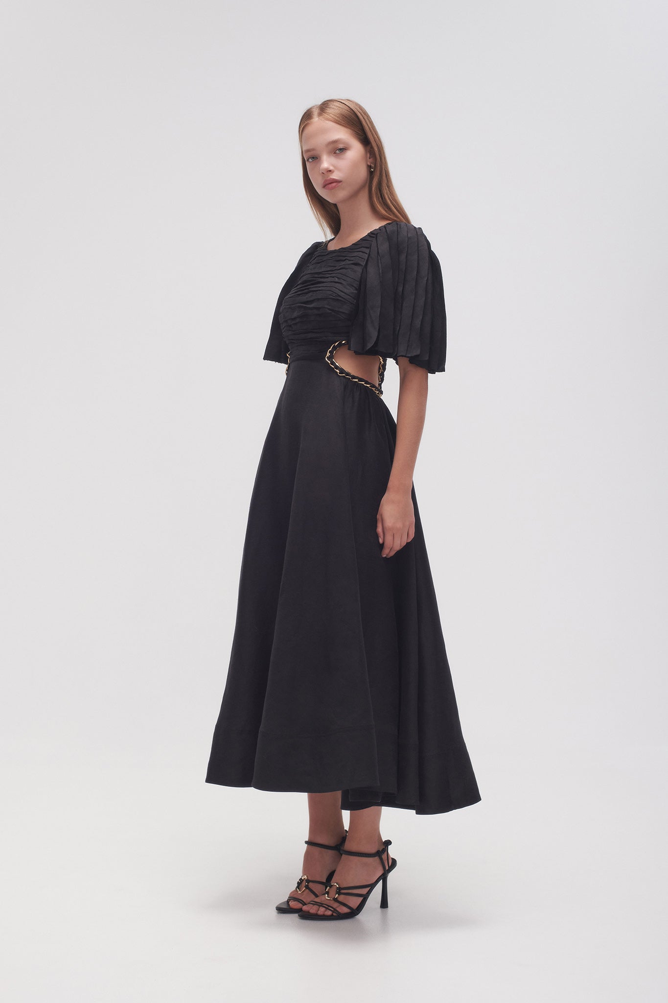 MNAJE041026180236154_3 Aje Monica Chainlink Midi Dress - Image 3
