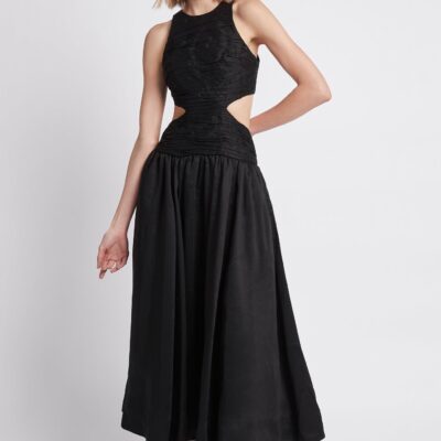Aje Introspect Cut Out Midi Dress - Image 1