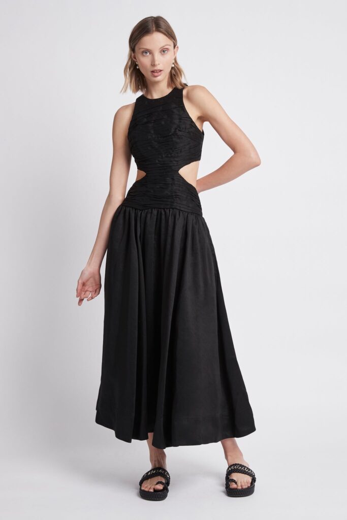 Aje Introspect Cut Out Midi Dress - Image 1