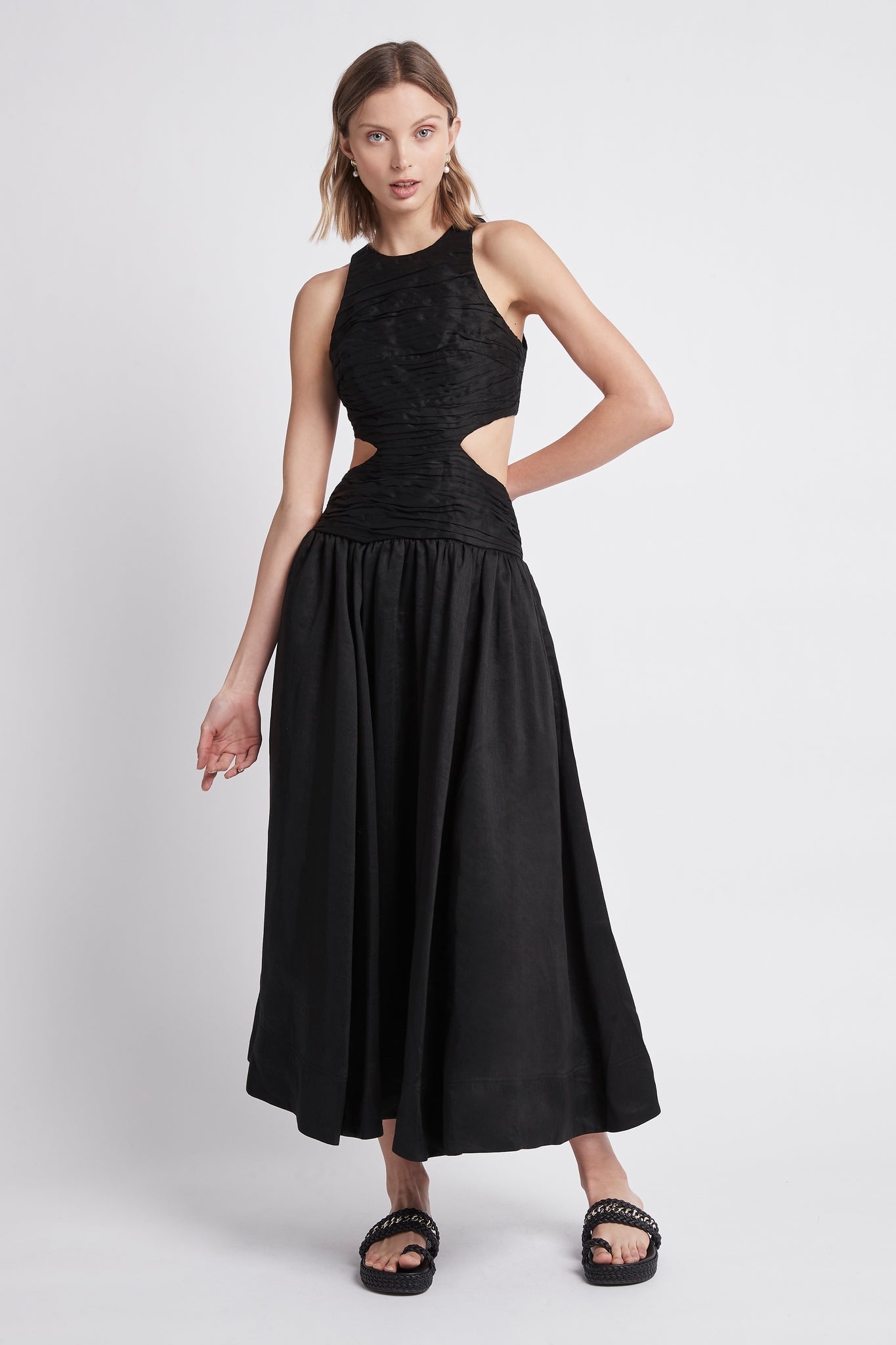 Aje Introspect Cut Out Midi Dress - Image 1
