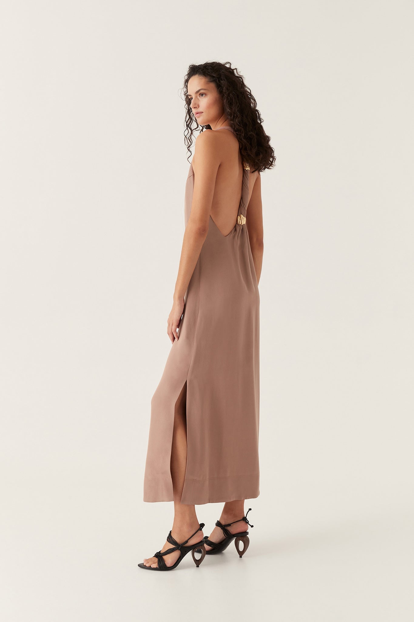 Aje Intrigue Twist Back Midi Dress - Image 1