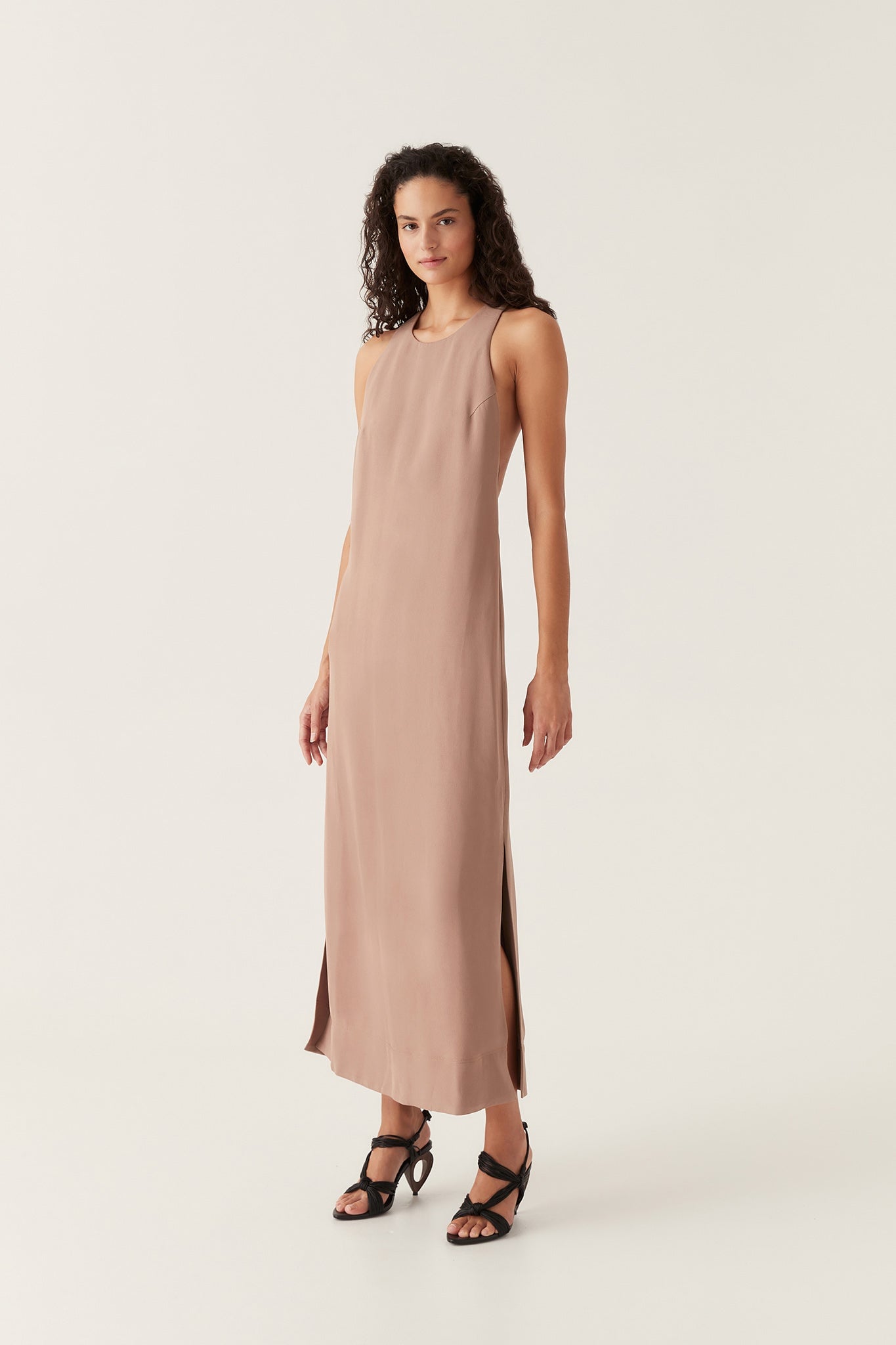 MNAJE041026180236156_3 Aje Intrigue Twist Back Midi Dress - Image 3