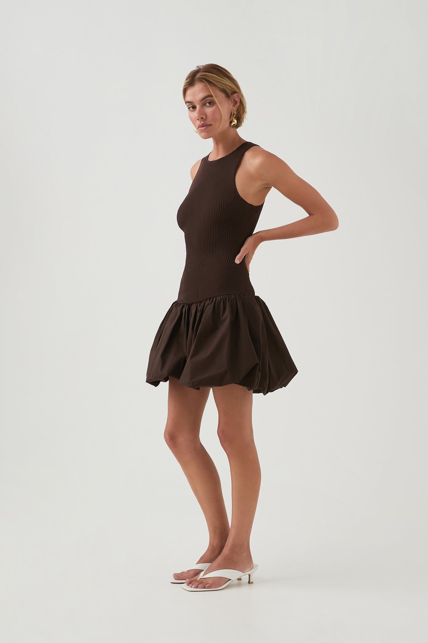 MNAJE041026180236157_3 Aje Havana Bubble Mini Dress - Image 3