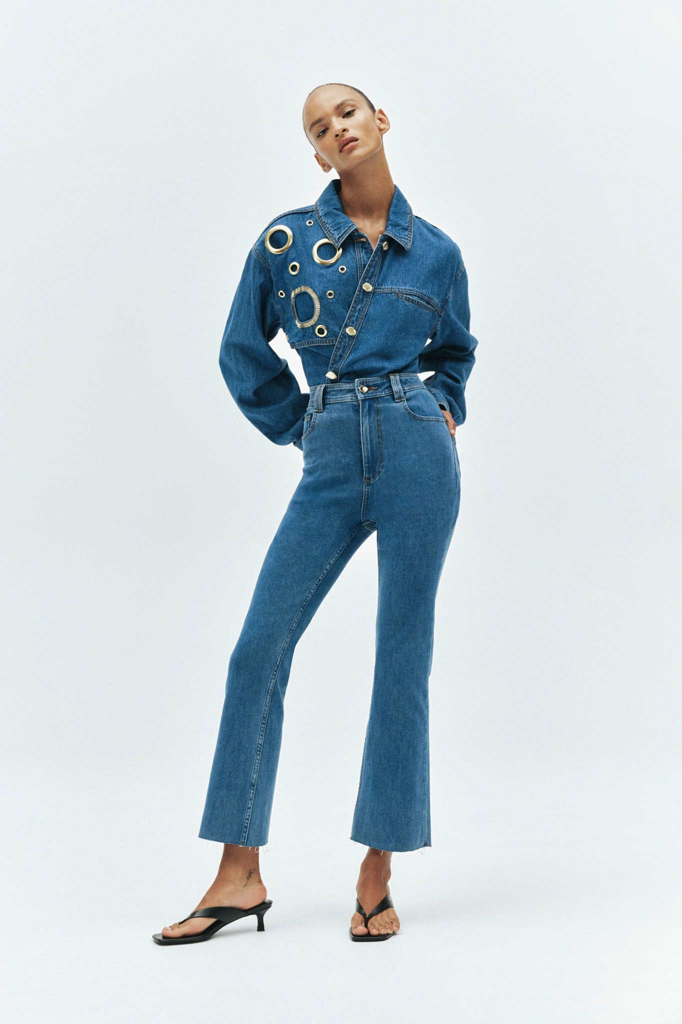 Aje Harley Bootleg Crop Jean - Image 1