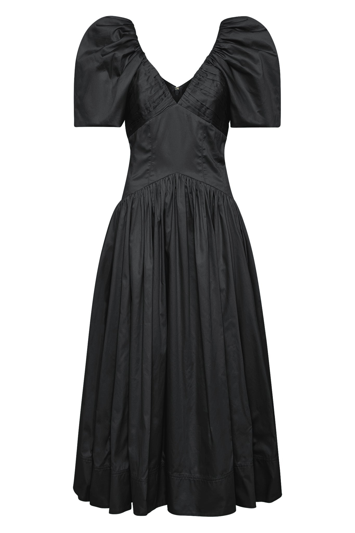 MNAJE041026180236160_2 Aje Gabrielle Plunge Midi Dress - Image 2