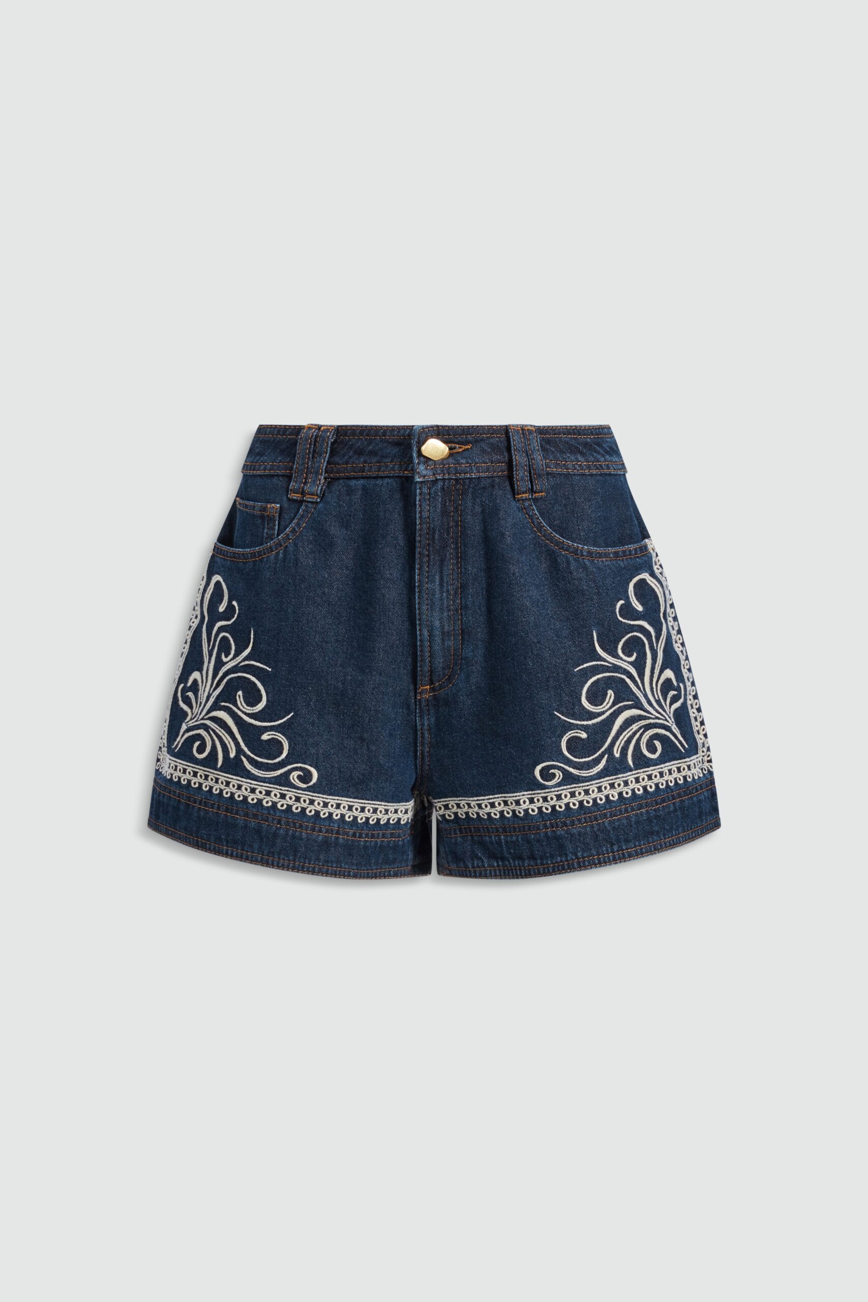 MNAJE091026051000013_2 Aje Promise Denim Short - Image 2