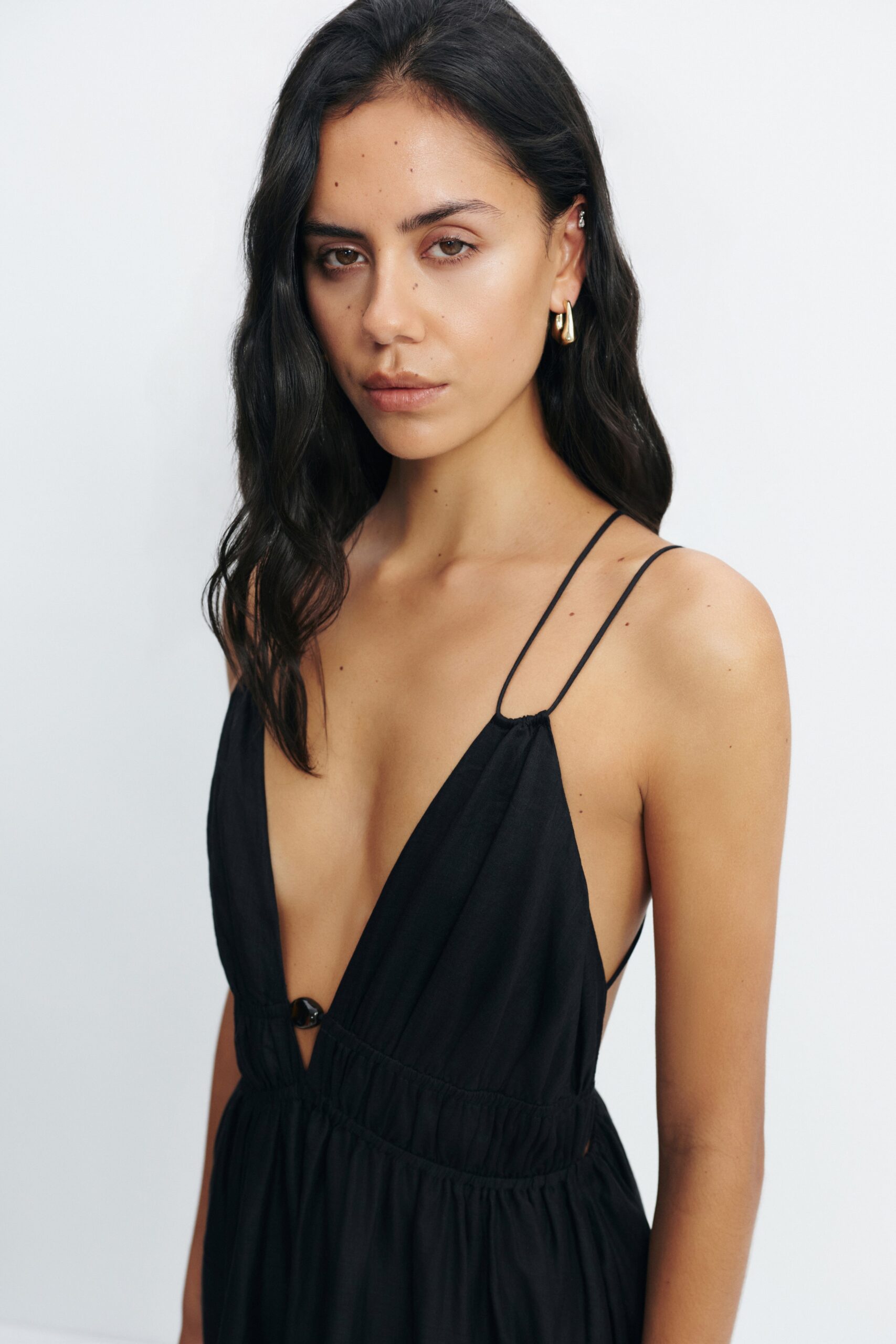 MNAJE091026051000026_3 Aje Estelle Strappy Maxi Dress - Image 3