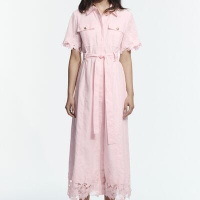 Aje Arlo Lace Midi Dress - Image 1
