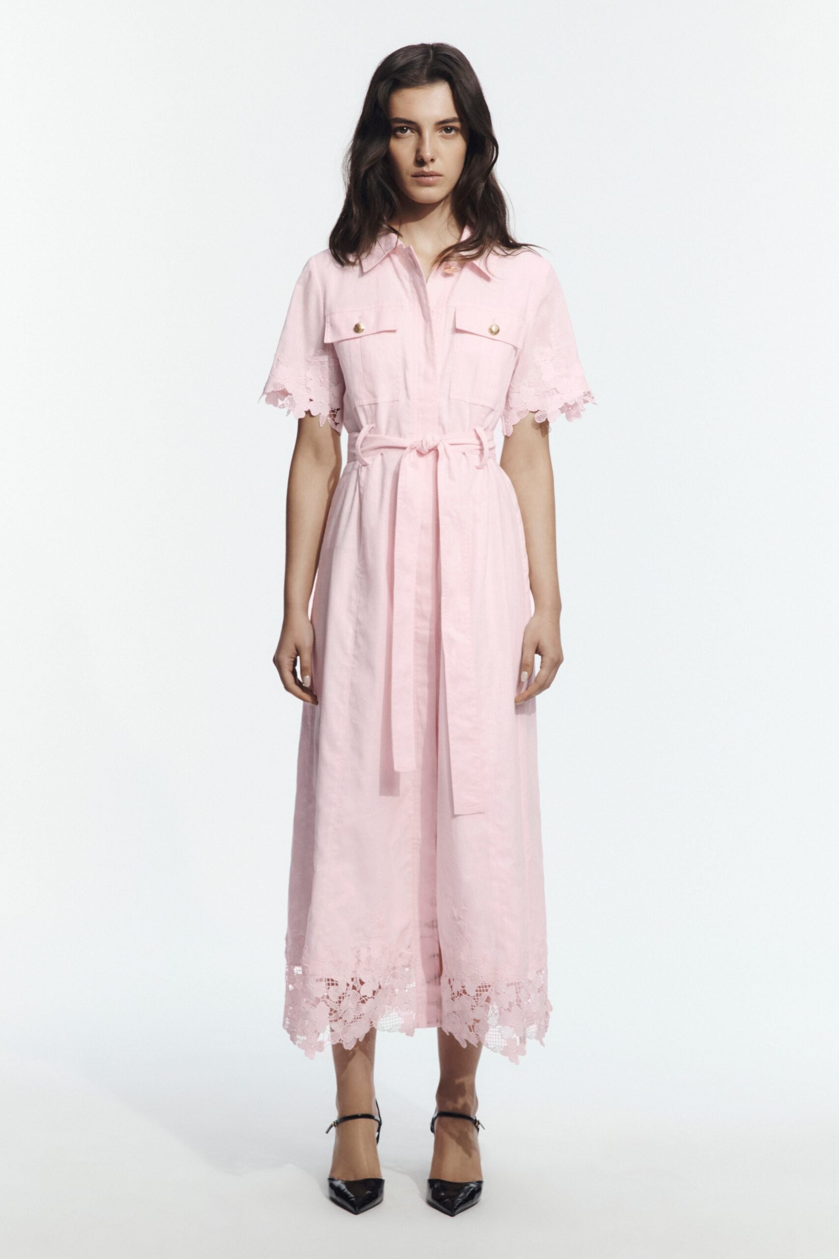 Aje Arlo Lace Midi Dress - Image 1