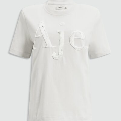 Aje Aimee Beaded Logo Tee - Image 2