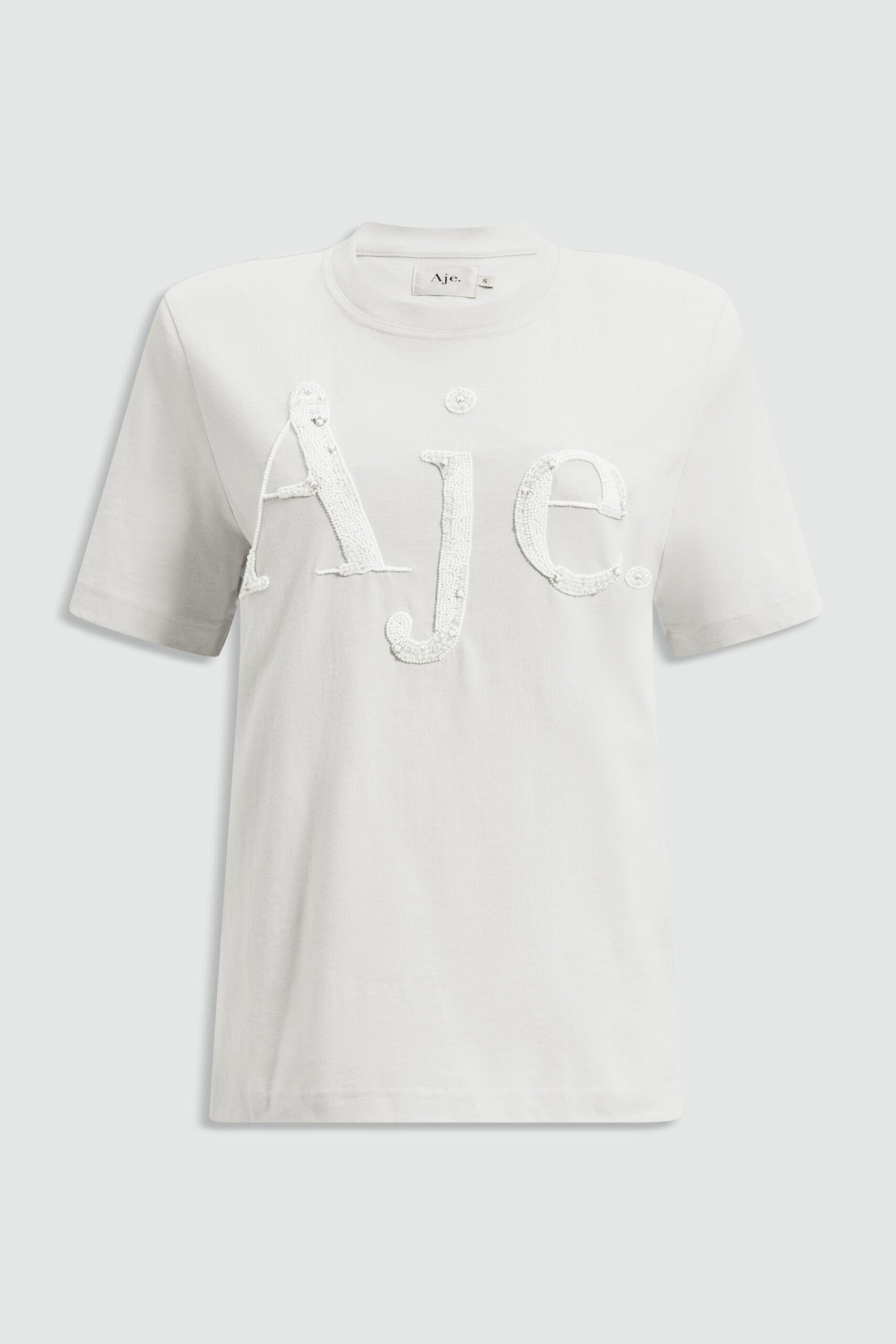 Aje Aimee Beaded Logo Tee - Image 2