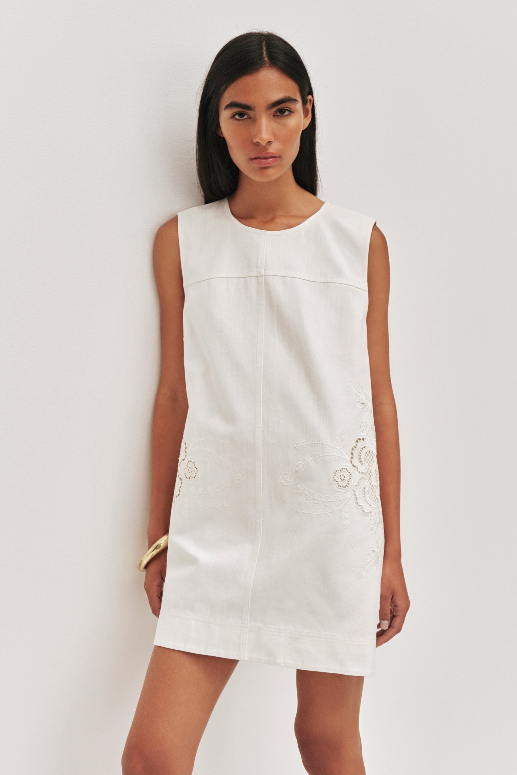 Aje Halo Embroidered Mini Dress - Image 3