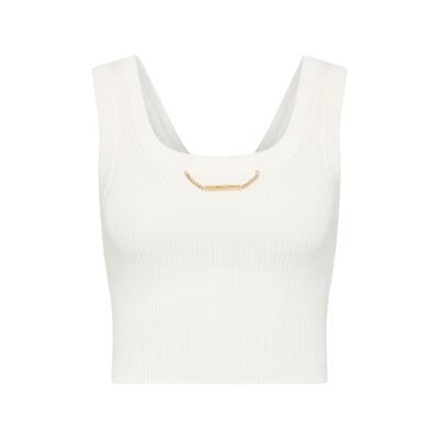 Aje Estella Cropped Knit Tank - Image 2