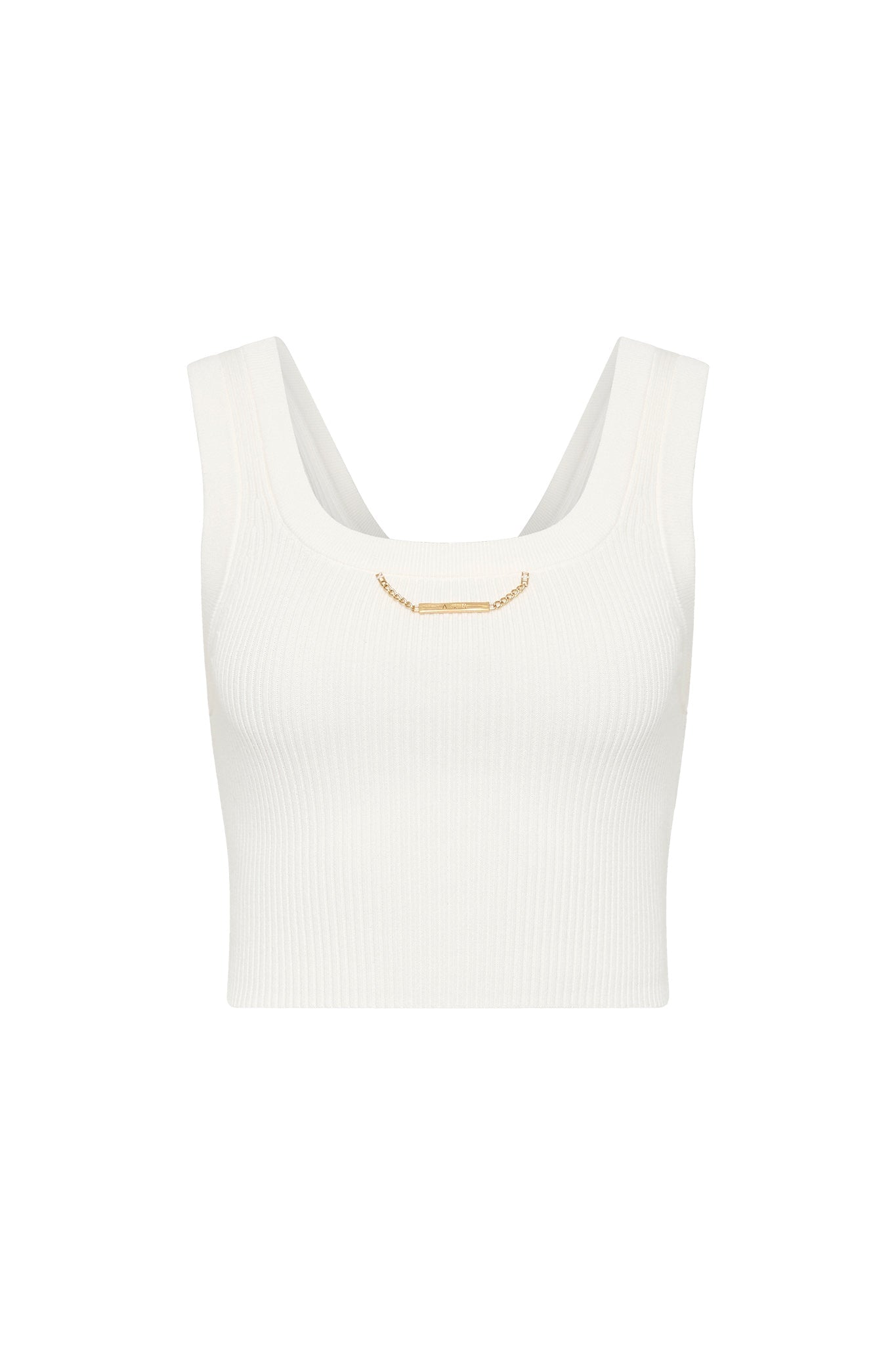 MNAJE091026051000039_2 Aje Estella Cropped Knit Tank - Image 2