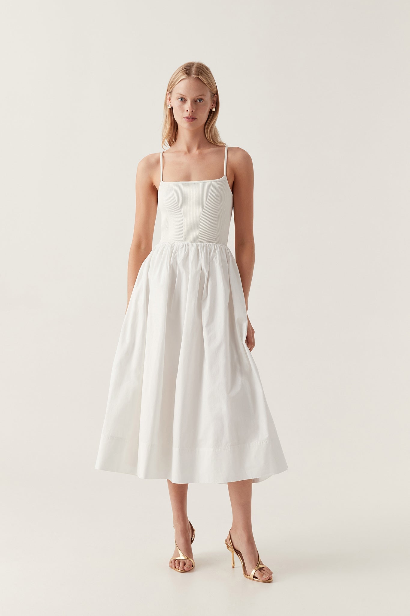 MNAJE091026051000042_3 Aje Danica Tie Back Midi Dress - Image 3