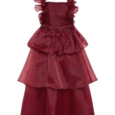 Aje Asra Pleated Frill Midi Dress - Image 2