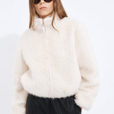 Aje Aspen Fluffy Bomber - Image 1
