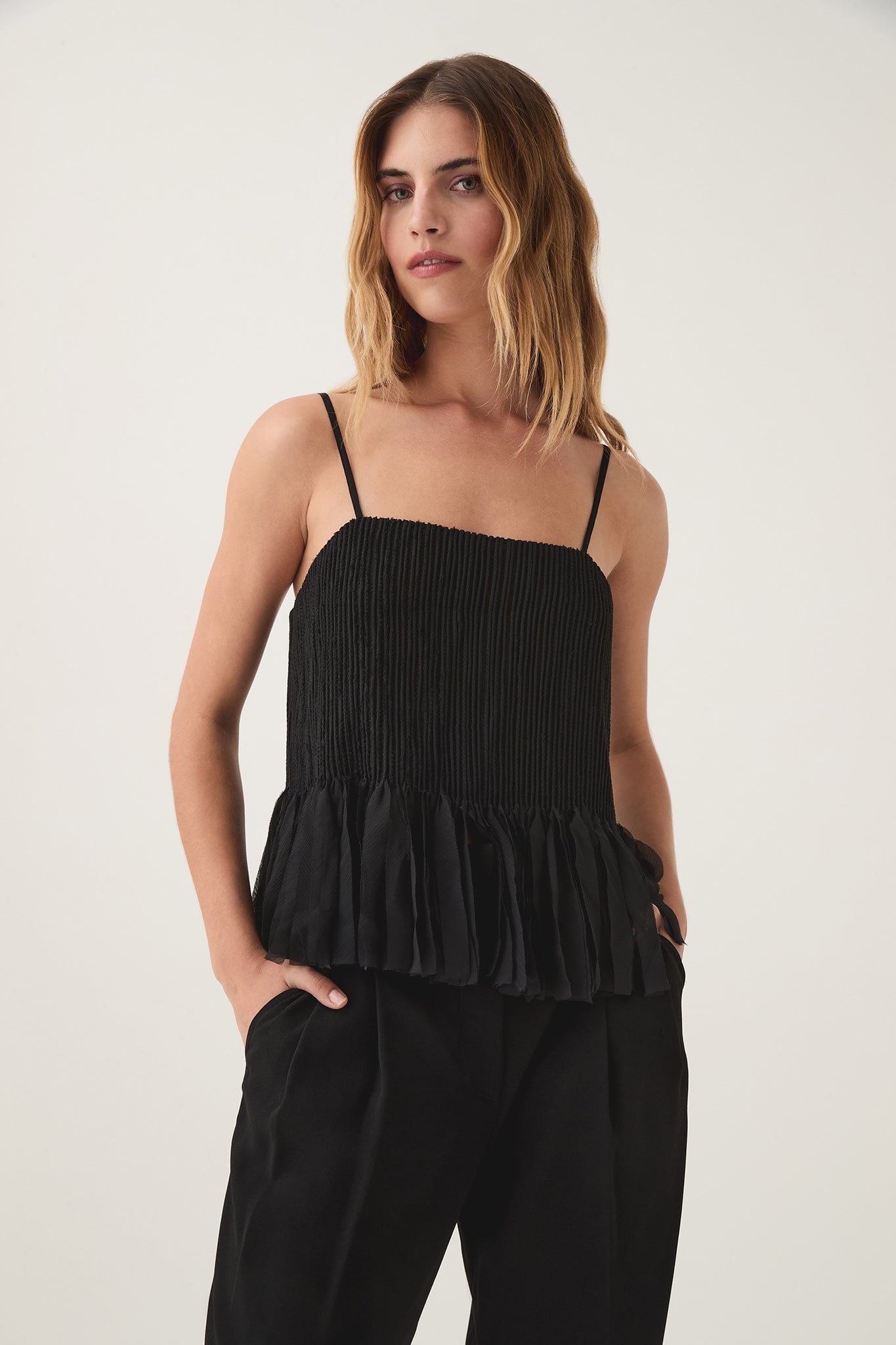 Aje Arris Fringed Top - Image 1