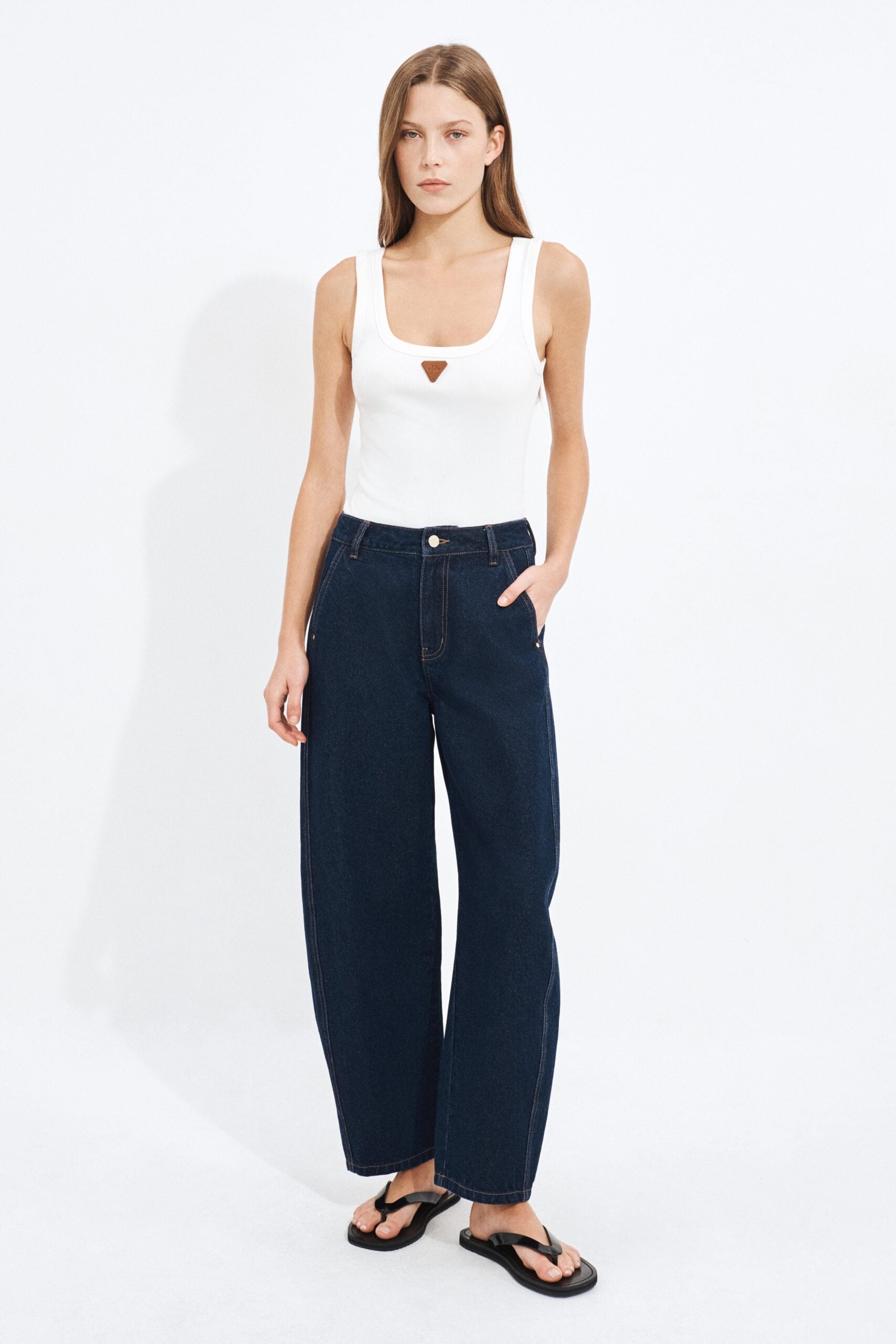 Aje Arden Tailored Barrel Jean - Image 1