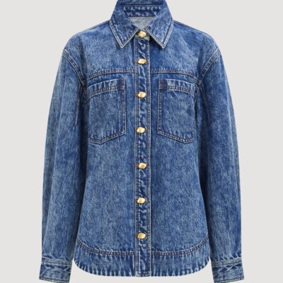 Aje Angelina Denim Shirt - Image 2