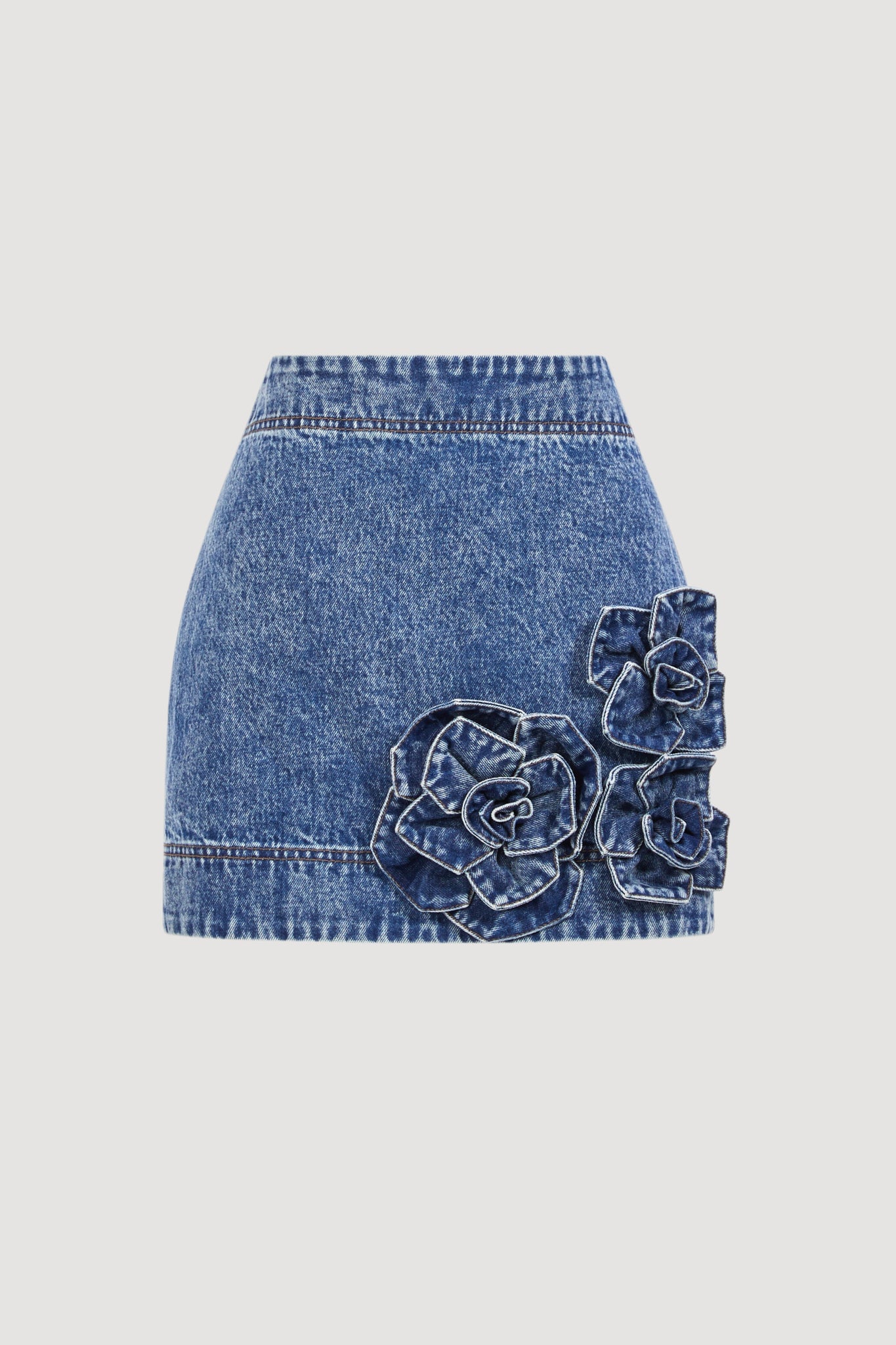 Aje Angelina Denim Mini Skirt - Image 2