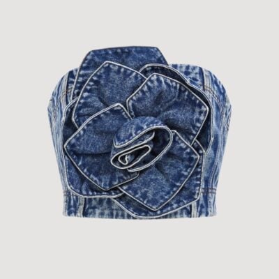 Aje Angelina Denim Bustier - Image 2