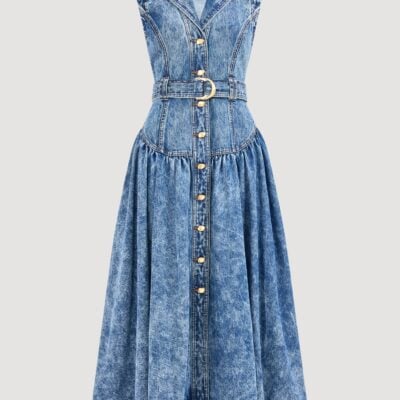 Aje Angelina Belted Midi Dress - Image 2