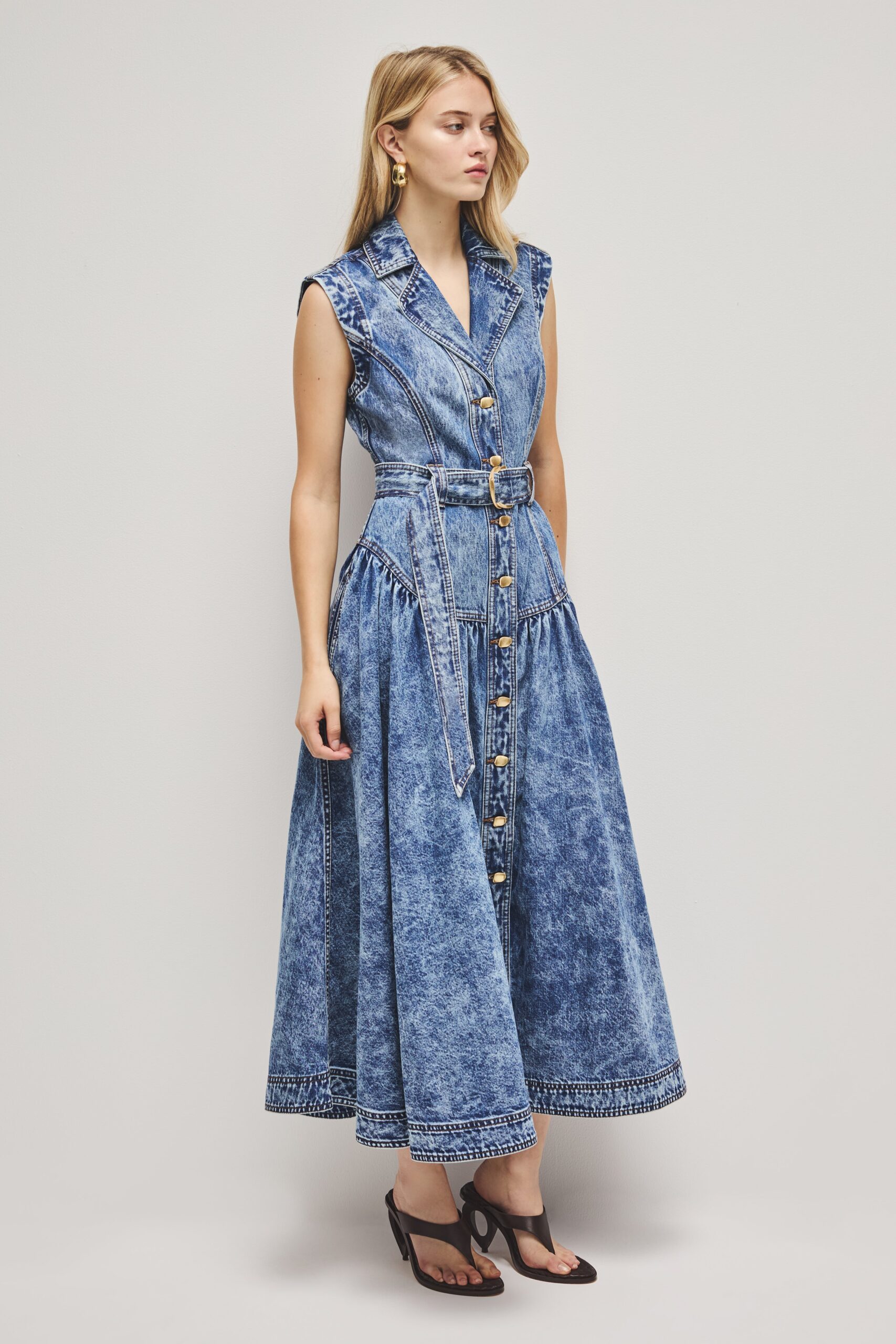 Aje Angelina Belted Midi Dress - Image 3
