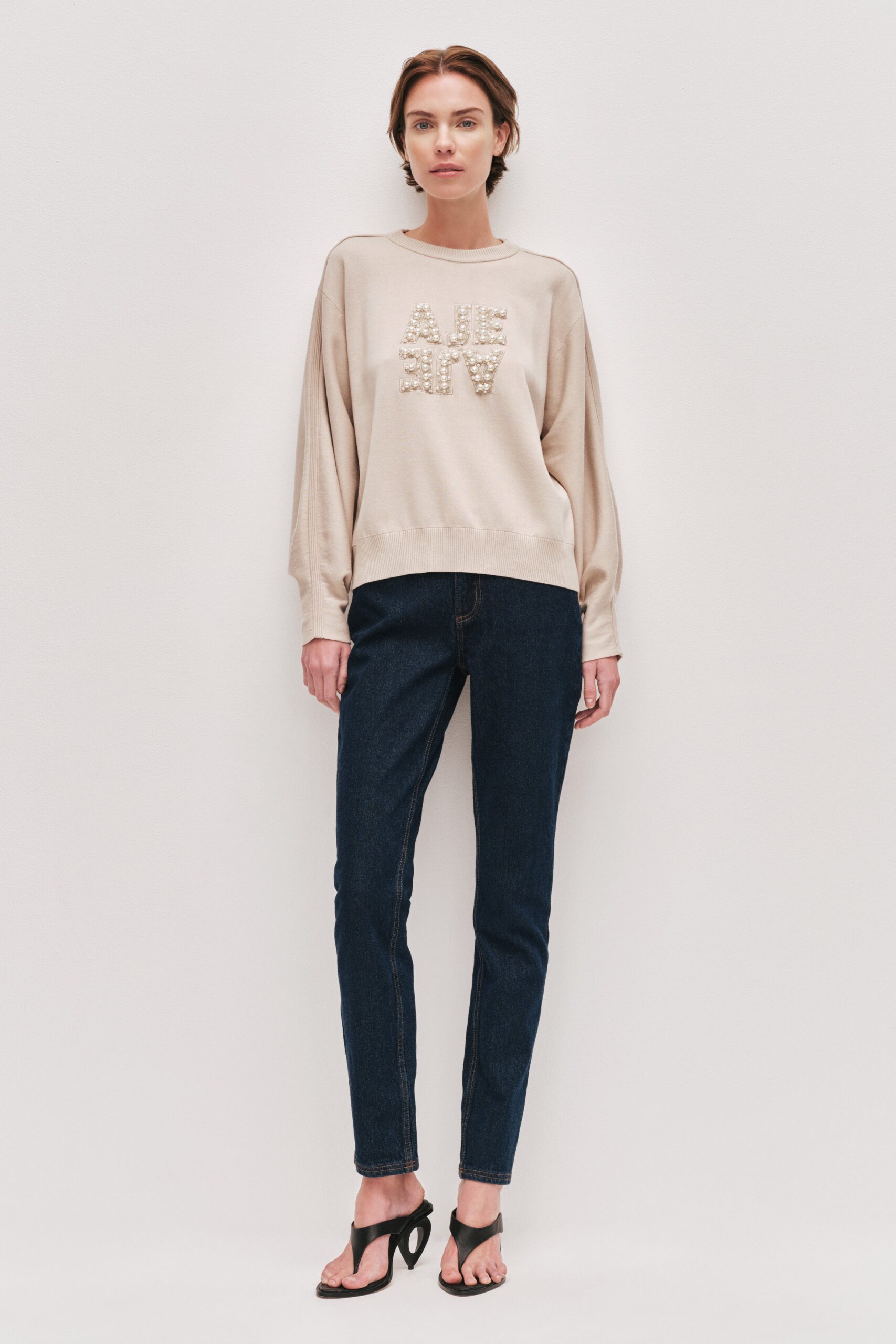 Aje Andie Pearl Logo Jumper - Image 1