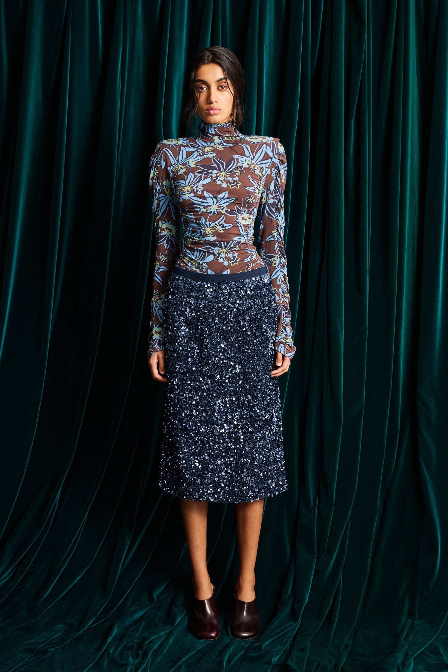Alemais Ellie Sequin Skirt - Image 2